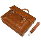 Herren Damen Bürotasche Leder