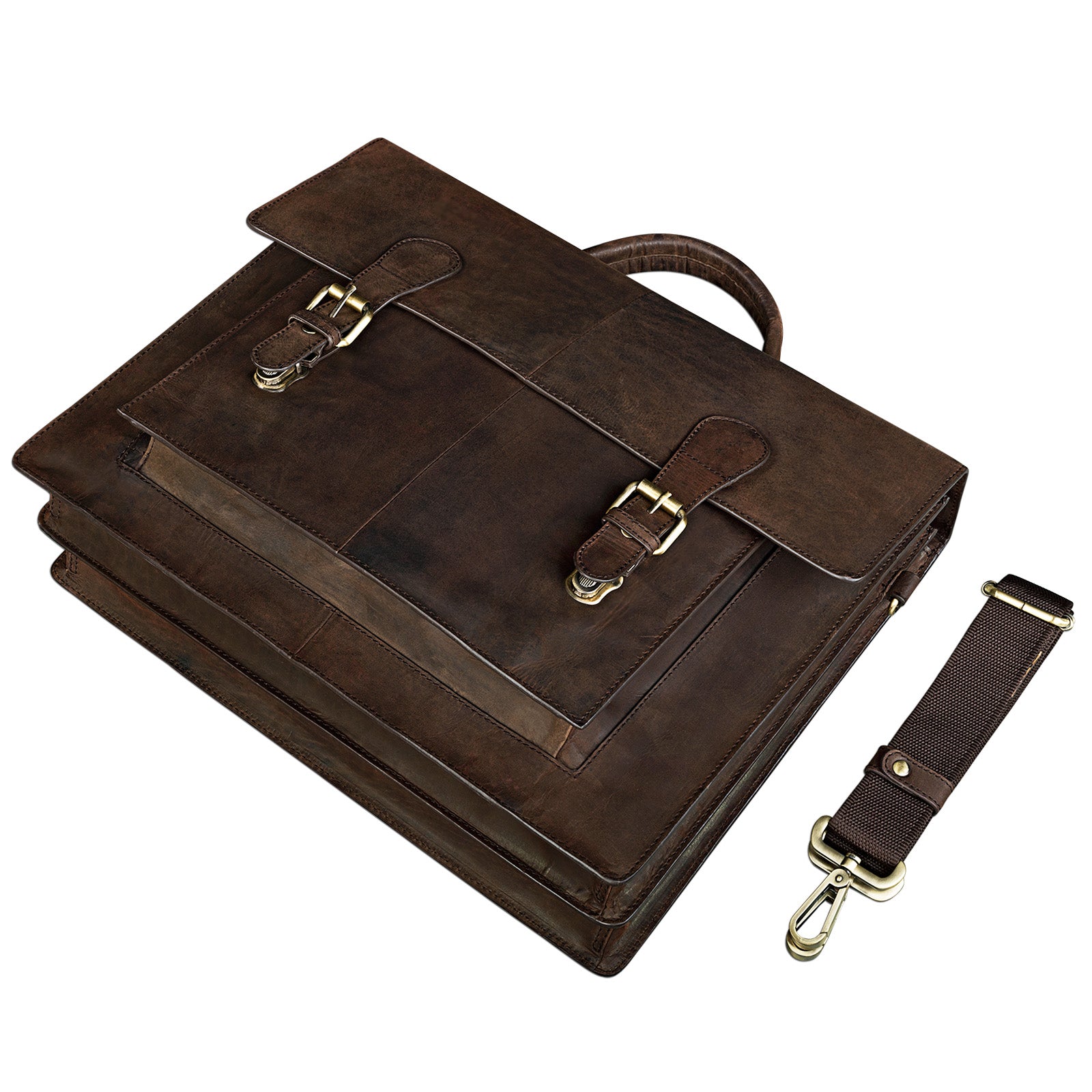 Bürotasche braun Leder