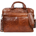 Vintage Businesstasche aus echtem Leder XL