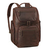 "Reggie" XL Leather Backpack Men 15 - 17 inch