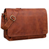 "Tom" Vintage Leather Messenger Bag for 15 Inch Laptop