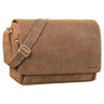 "Tom" Vintage Leather Messenger Bag for 15 Inch Laptop