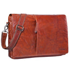 Vintage Leder messenger Bag brandy
