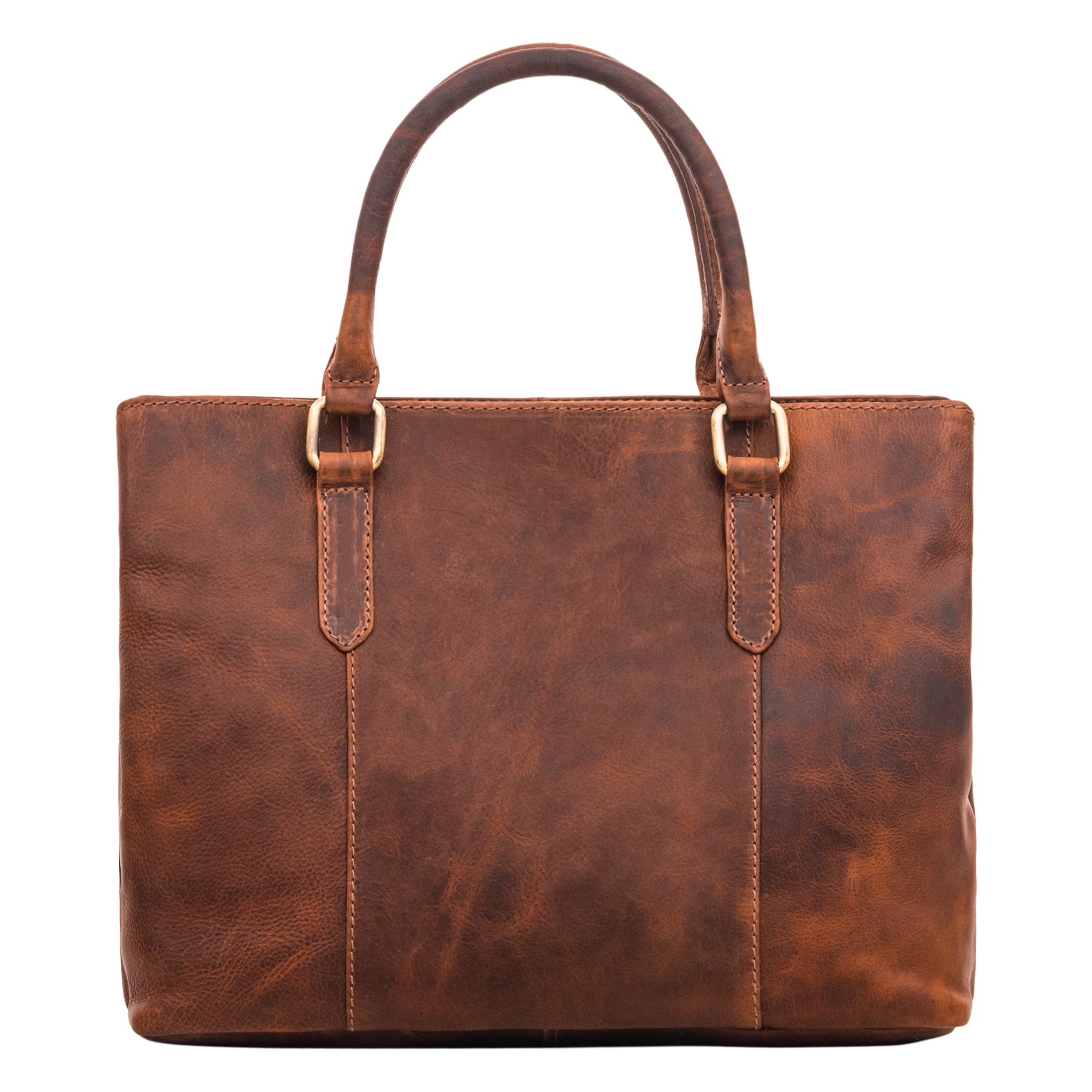 Frauen Lederhandtasche Braun Vintage