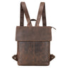 "Charlie" Vintage Leather Backpack Brown
