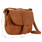 Damen Vintage Ledertasche braun
