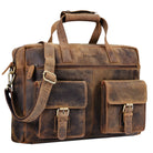 Vintage Ledertasche Laptopfach 15.6 Zoll