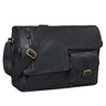 Schwarze Ledertasche Herren
