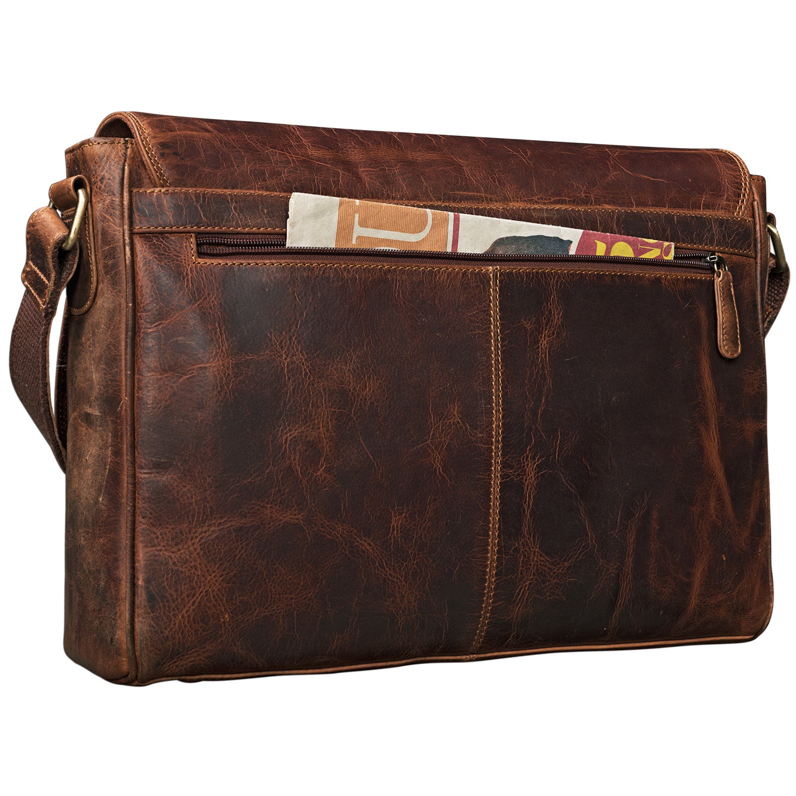 Vintage Ledertasche braun Unisex