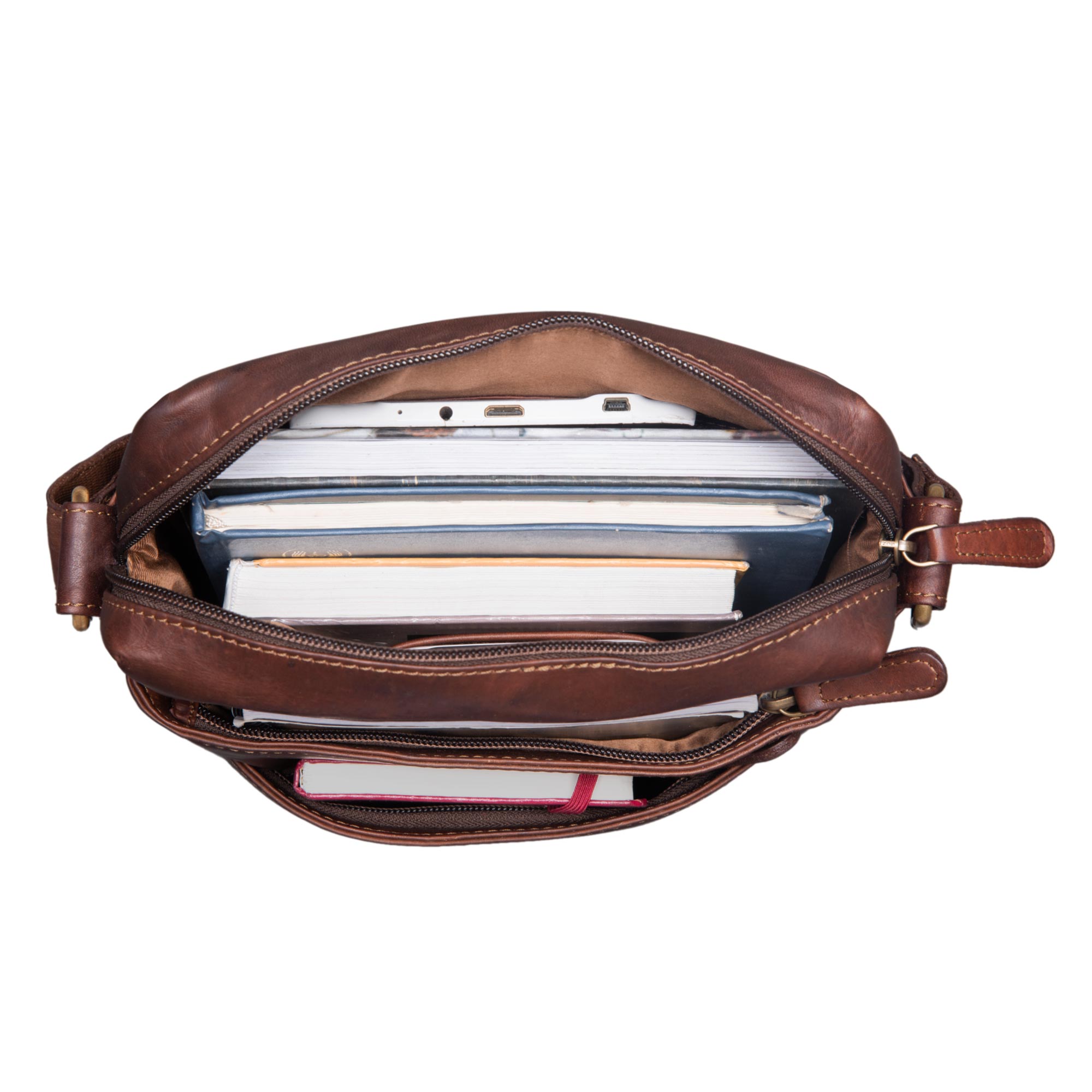 Ledertasche Vintage für Bücher Tablet