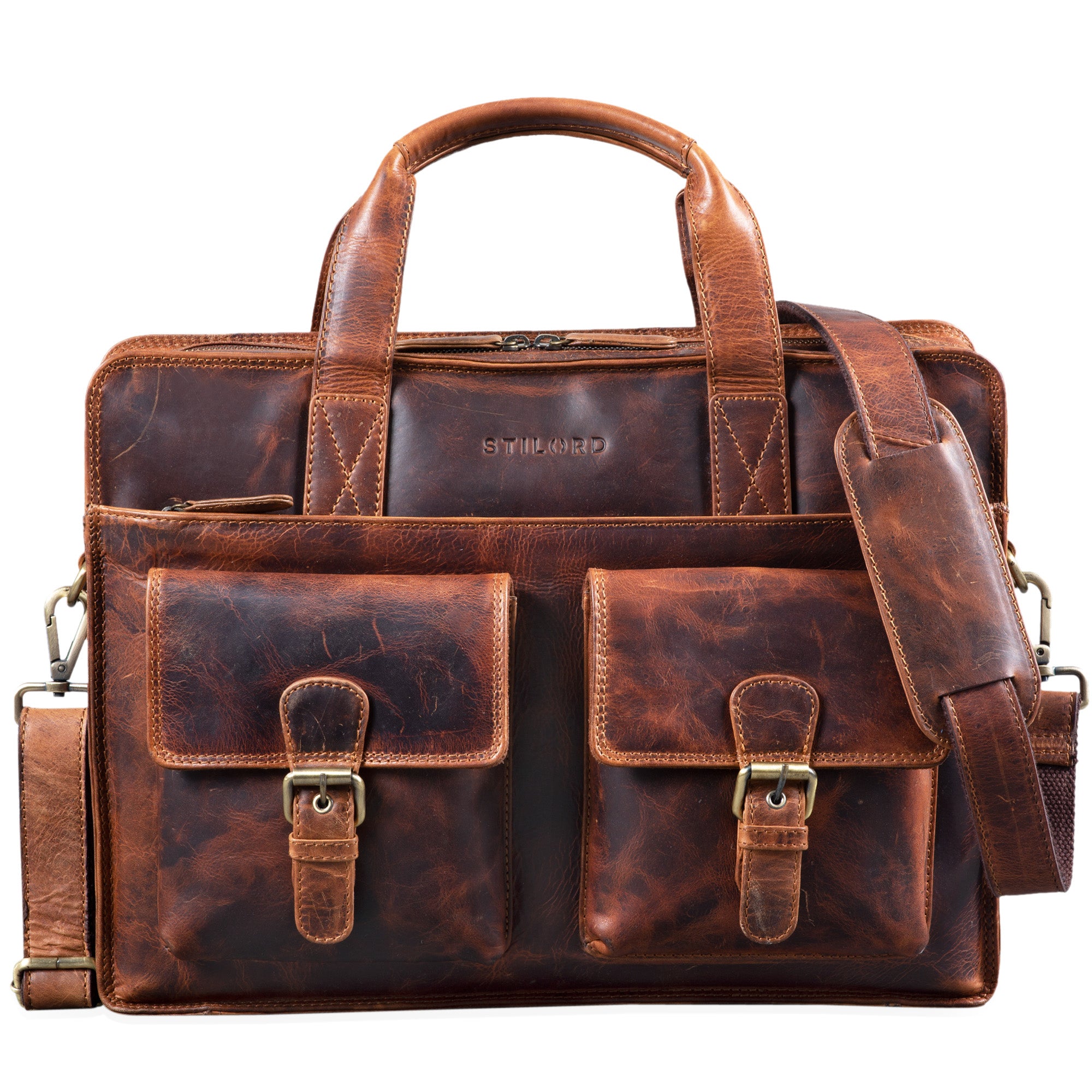 Ledertasche Vintage Design