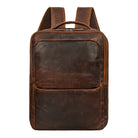 Lederrucksack dunkel-braun Echtleder Unisex Groß