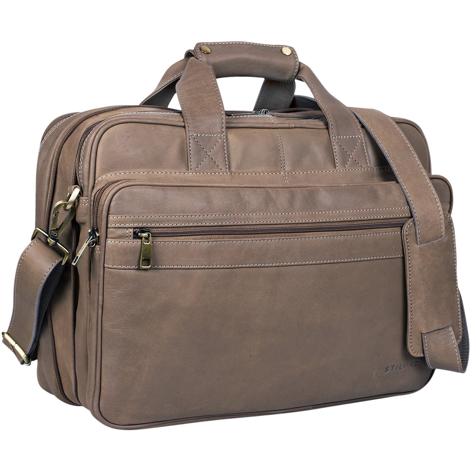 Vintage Lehrertasche Herren Leder groß