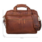 Vintage Leder Lehrertasche goß