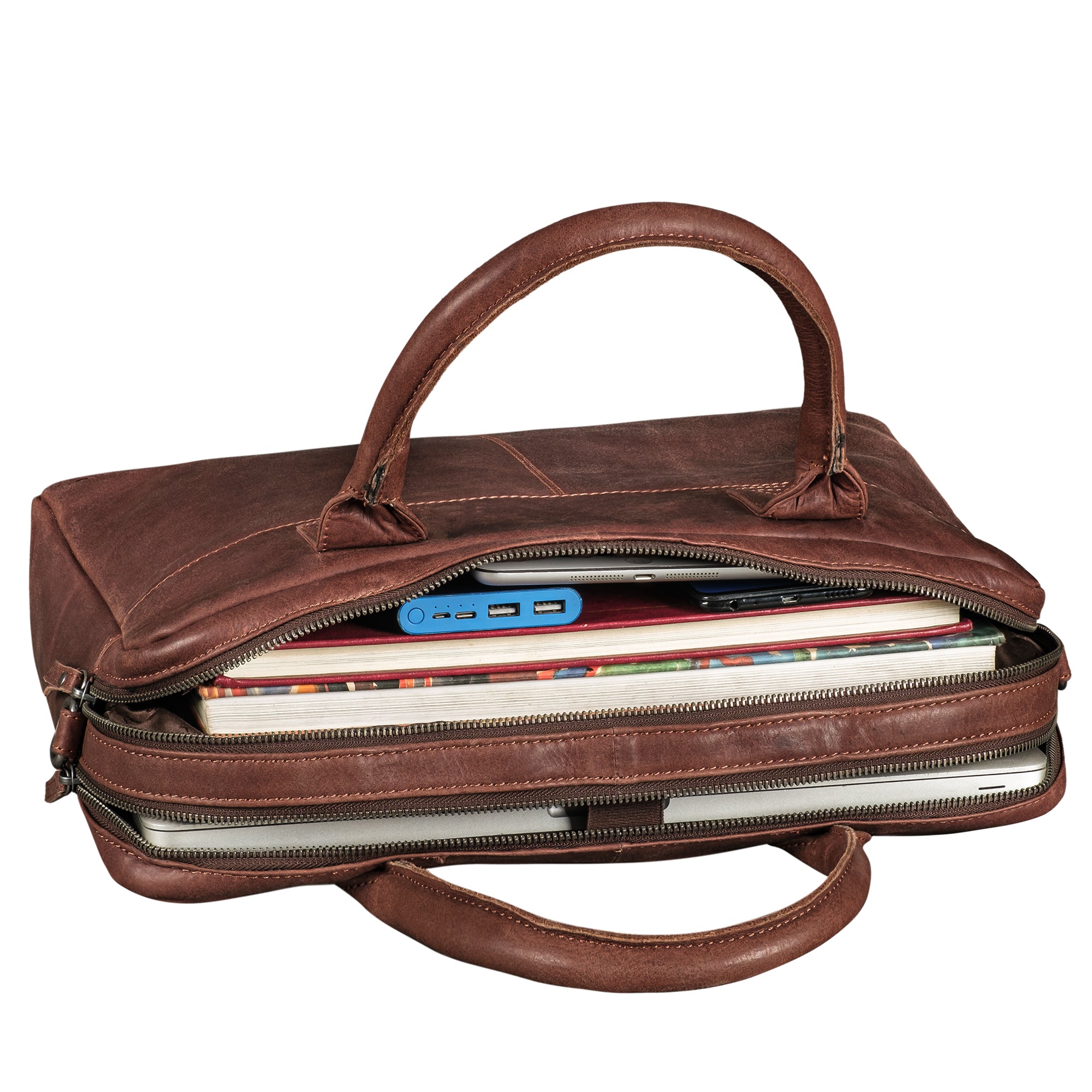 Vintage Lehrertasche aus echtem Leder