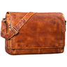 "Tom" Vintage Leather Messenger Bag for 15 Inch Laptop