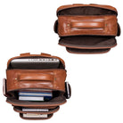 Herren Rucksack Leder Vintage Braun