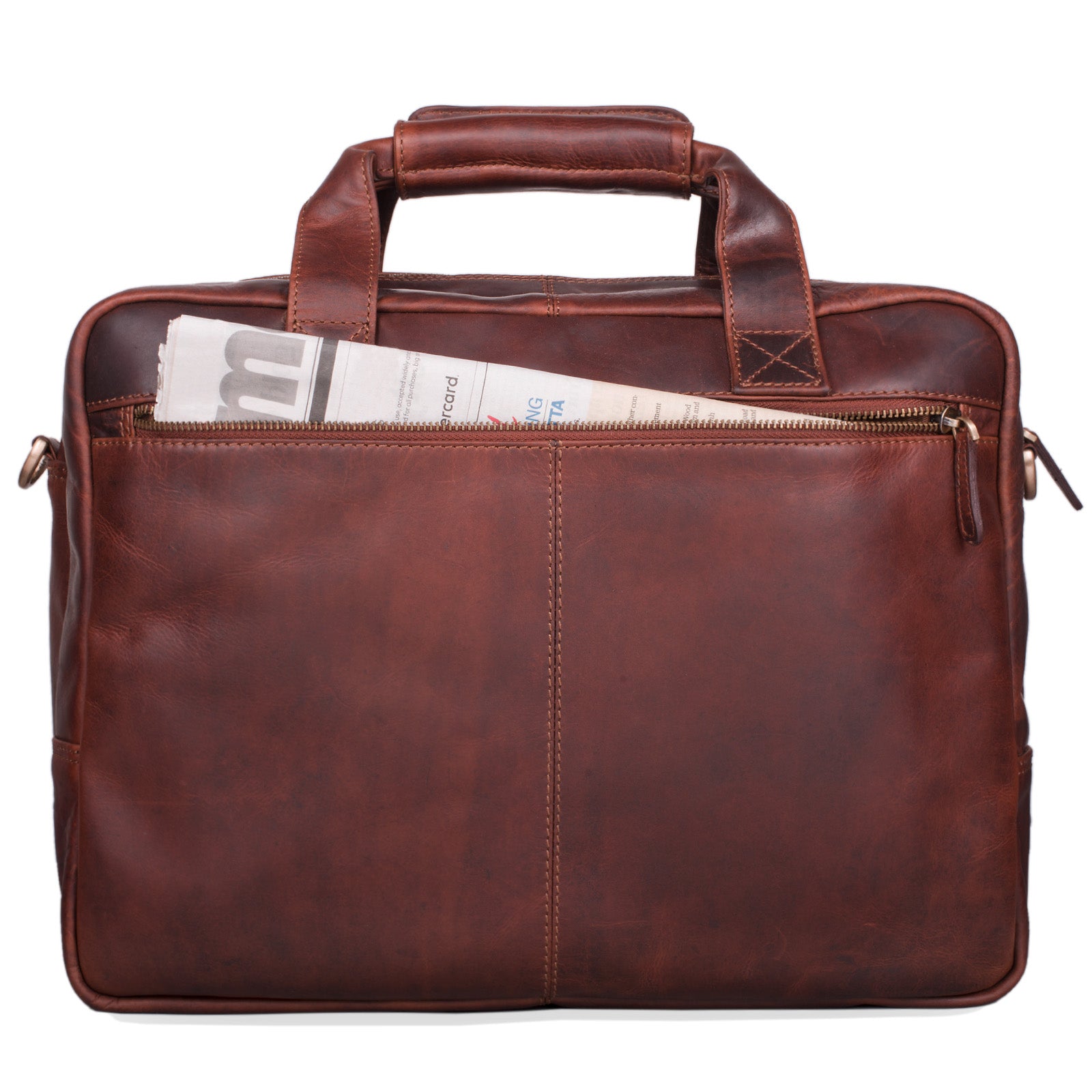 Vintage Business Ledertasche Groß