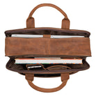 Vintage Schultertasche Dunkelbraun 