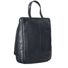 schwarze Kulturtasche Leder
