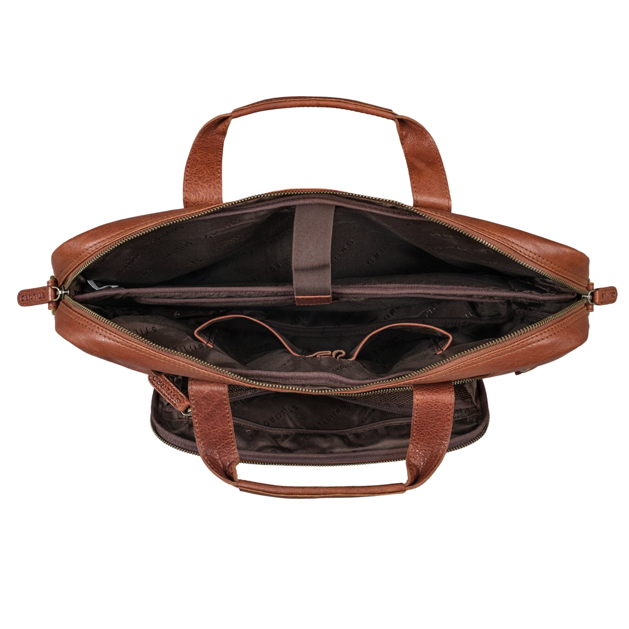 Businesstasche Herren Leder cognac