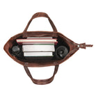 Handtasche Uni Damen Leder braun