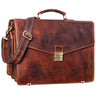 "Morpheus" Briefcase Leather Men Large