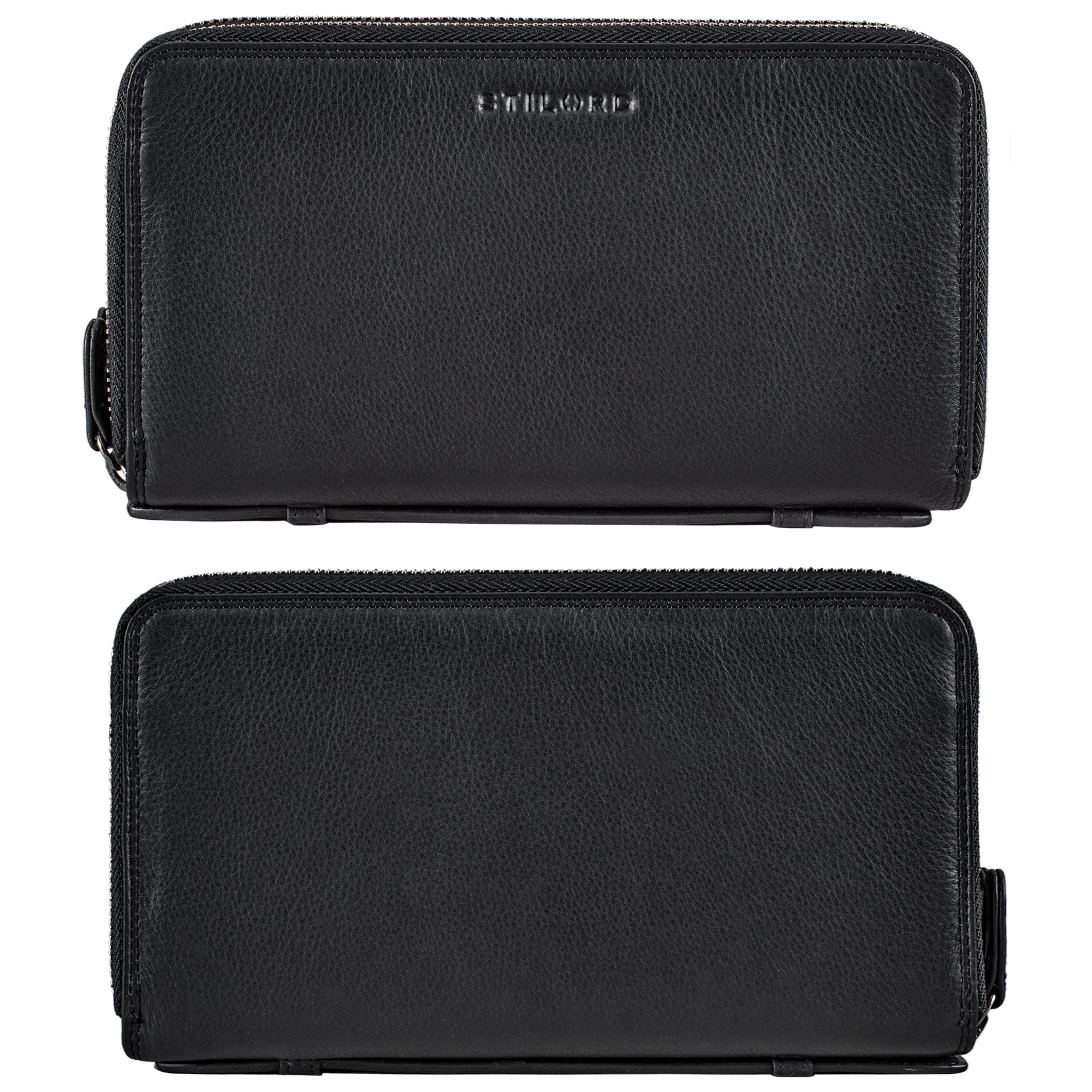 Schwarzes Vintage Portemonnaie Damen 