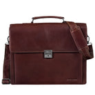Businesstasche aus Retro Leder Vintage robust Aktentasche