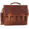 "Toledo" Real Leather Briefcase for Men for 15.6 Laptop