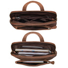 Echt Leder Rucksacktasche Damen Braun