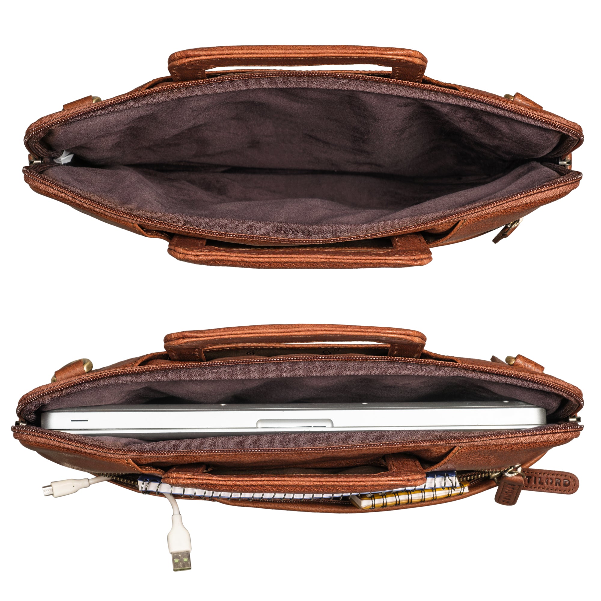 Businesstasche Leder Herren braun