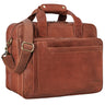 "Excelsior" XXL Real Leather Briefcase for Men 17+ Inch Laptop