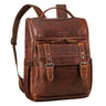 "Gian" Leather Work Backpack for Men & Women with Laptop Compartment 16 Inch