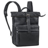 "Melvin" Expandable Roll Top Backpack Genuine Leather for men 16 - 17"