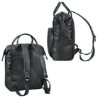 Lederrucksack Damen schwarz