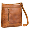 "Moni" Stylish Cross Body Bag Women Medium Leather Handbag for 11 inch Tablet