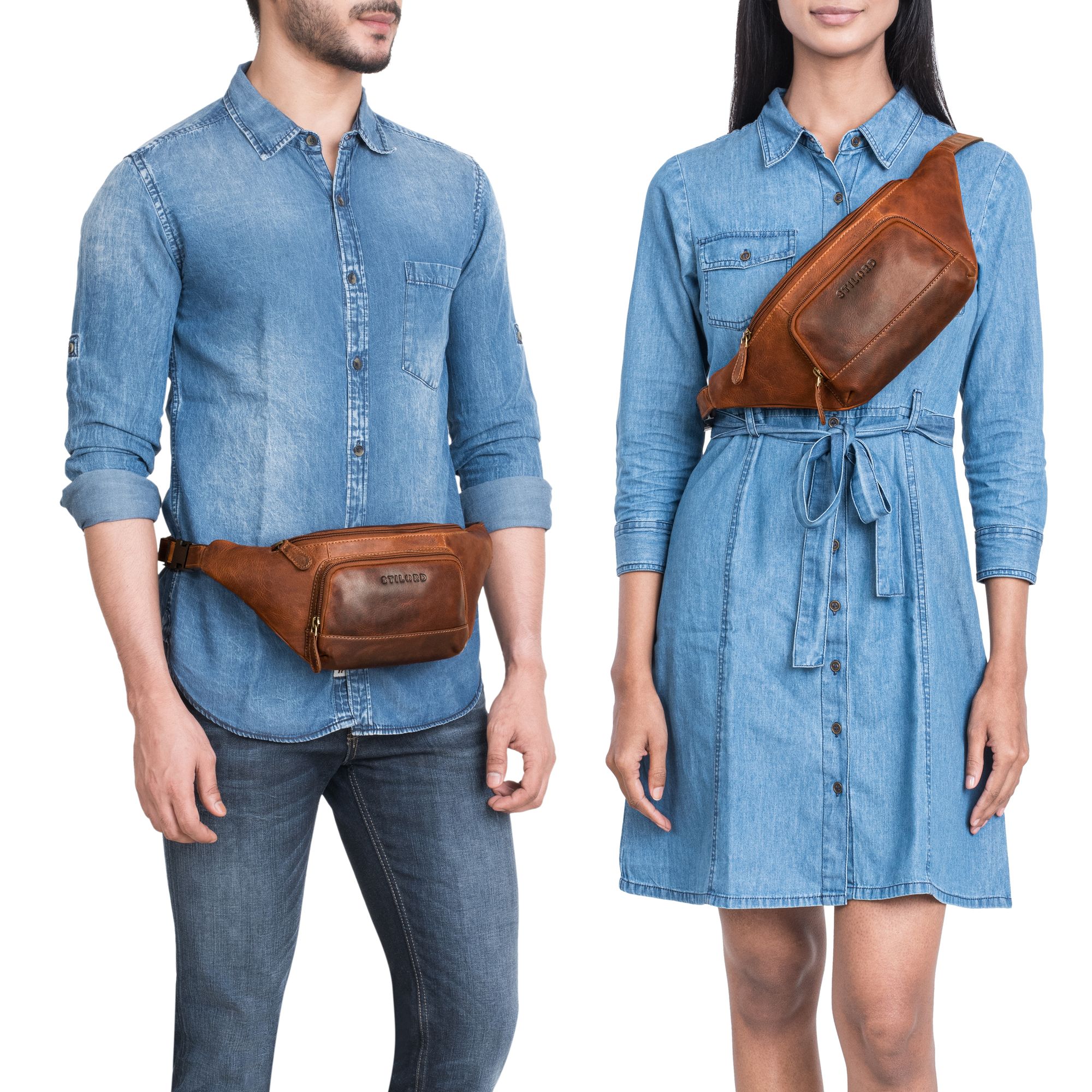 leder handy herren gürteltasche damen braun
