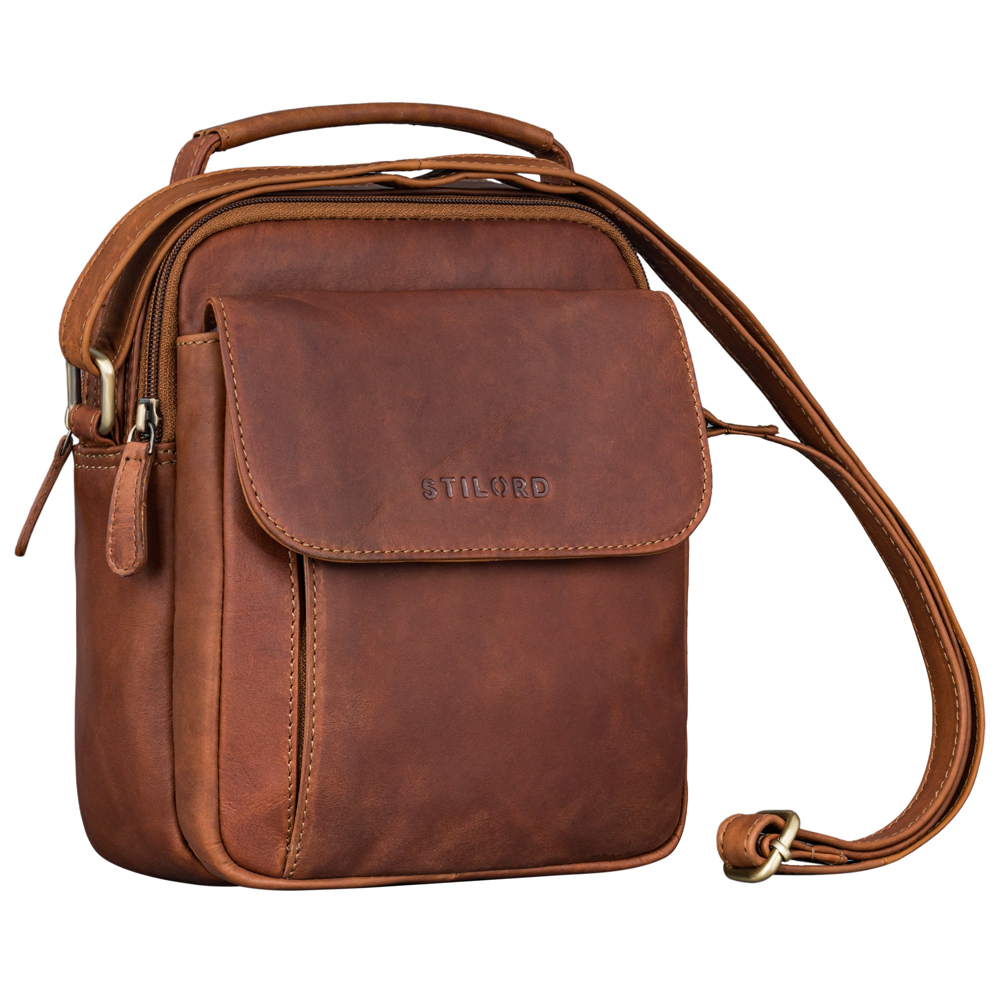 Herren Umhängetasche leder damen braun