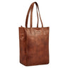 "Estella" Large Leather Shopper Bag Women Vintage Shoulder Bag 16 Inch