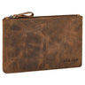 "Adil" Leather Bank Pouch Men & Women Small Genuine Leather Wallet