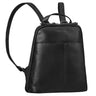 Leder Rucksack Damen Echtleder Klein Schwarz