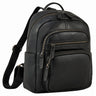 Black City Backpack Women's Leather Small Leather Backpack for 13 Inch Foo