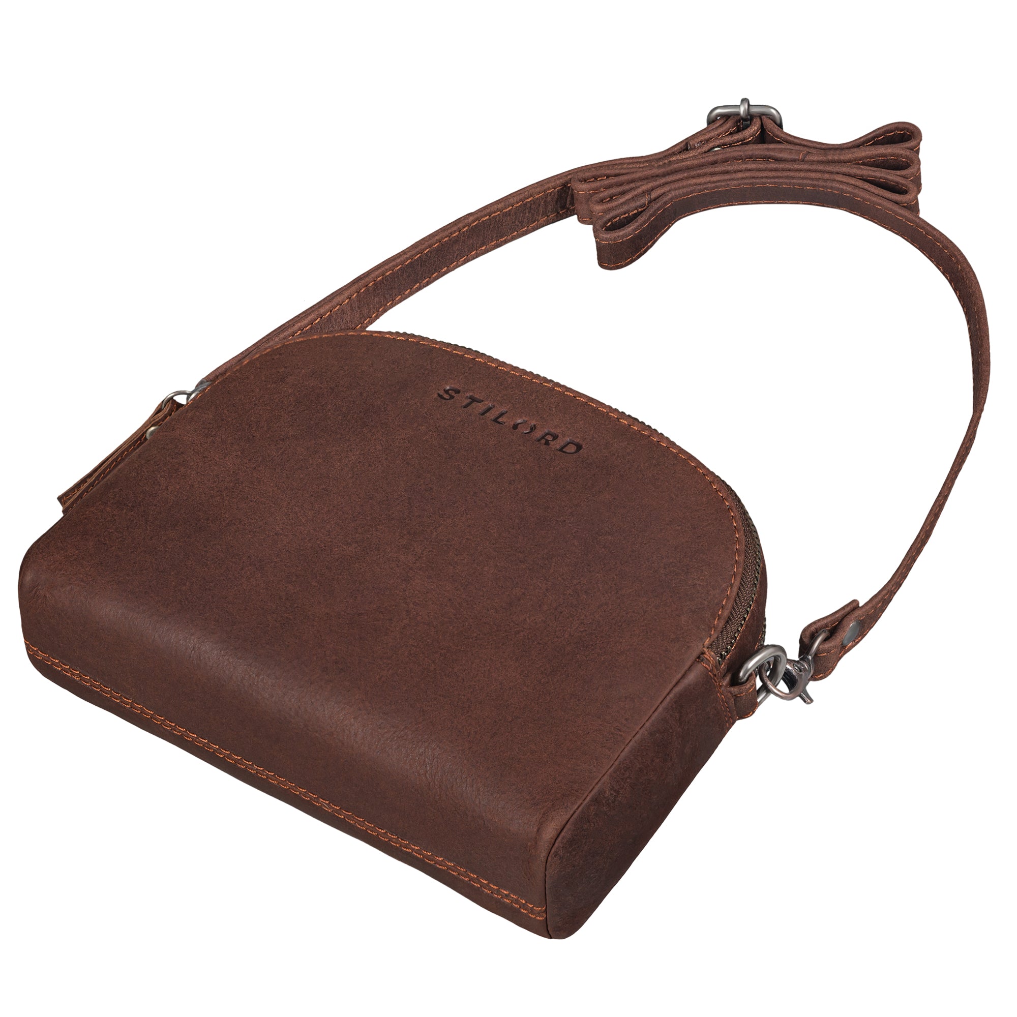 Braune Damen Handtasche mit Schultergurt