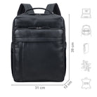 echt leder damen rucksack schwarz elegant