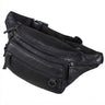 "Robin" Premium Leather Bumbag Men Large Vintage with 6 Zip Compartments for Smartphone, Festivals, Travel