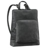 Grau Echt Leder Rucksack für Damen