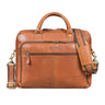 "Jerome" Leather Briefcase for Men with Laptop Compartment 16 Inch