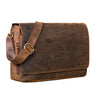 "Reinhold" Vintage Leather Messenger Bag Men for 15.6-16 Inch