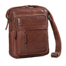 "Ivano" Small Leather Crossbody Bag for Men for 10.9-Inch Devices